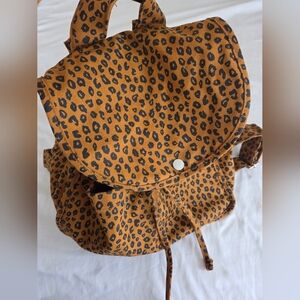 BAGGU Brown Leopard Print Bag